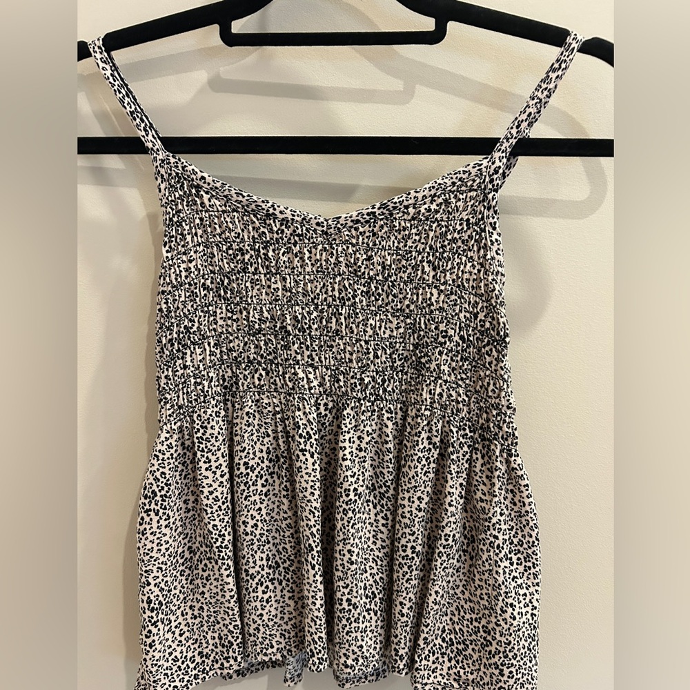 Urban Romantics Pink and Black Patterned Camisole Top